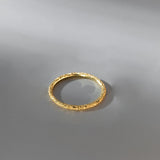Frosting 999 Pure Silver Women Ring Special Shine Plain Girls Ring