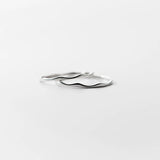 Wave 925 Sterling Silver Rings For Women Irregular Wedding Women Ring