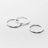 Wave 925 Sterling Silver Rings For Women Irregular Wedding Women Ring