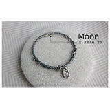 925 Silver Bracelet Moon Star Rope Couple Bracelets Women