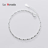 Minimalist Sterling Silver Bracelet 925 Women Jewelry