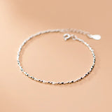 Minimalist Sterling Silver Bracelet 925 Women Jewelry
