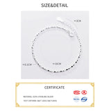 Minimalist Sterling Silver Bracelet 925 Women Jewelry