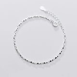 Minimalist Sterling Silver Bracelet 925 Women Jewelry