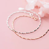 Minimalist Sterling Silver Bracelet 925 Women Jewelry