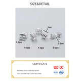 925 Silver Hoop Clip Earrings Women's Fine Jewelry