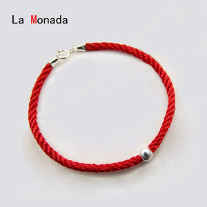 999 Silver Red Thread Bracelet for Women