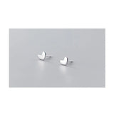 Heart Stud Earrings 925 Sterling Silver Minimalist Women's Jewelry