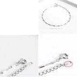 925 Sterling Silver Women's Bracelet Minimalist Jewelry
