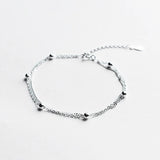 Double Layer Bracelets For Women Silver 925 Sterling Jewelry