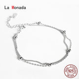 Double Layer Bracelets For Women Silver 925 Sterling Jewelry