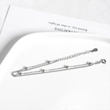 Double Layer Bracelets For Women Silver 925 Sterling Jewelry