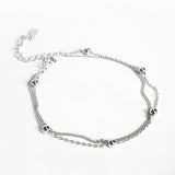 Double Layer Bracelets For Women Silver 925 Sterling Jewelry