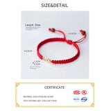 925 Silver Red Bracelet for Women