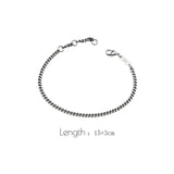 925 Sterling Silver Chain Link Bracelet for Women