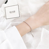 925 Sterling Silver Chain Link Bracelet for Women