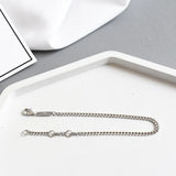 925 Sterling Silver Chain Link Bracelet for Women