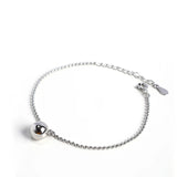 Silver 925 Bracelet Female Bead Charm Chain Minimalist