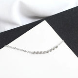 Fine Silver 925 Bead Bracelet Minimalist Chain Women's Jewelry