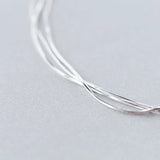 Silver 925 Bracelet Female Snake Chain Layers Minimalist Bracelets Women