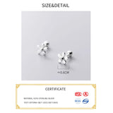 Flower Earrings Studs 925 Sterling Silver Minimalist Stud Earrings For Women