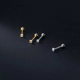 925 Sterling Silver Square Stud Earrings for Women Girls