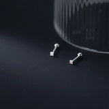 925 Sterling Silver Square Stud Earrings for Women Girls