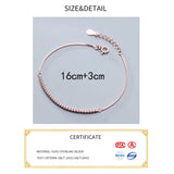 925 Sterling Silver Women's Bracelet Accessoire Female Inlay