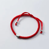 Heart Red Thread 925 Sterling Silver Bracelet for Women