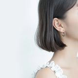 925 Silver Hoop Earrings for Women Minimalist Jewelry