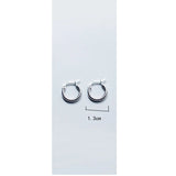 925 Silver Hoop Earrings for Women Minimalist Jewelry