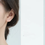 Pierced Ears Earings Studs 999 Silver Fine Jewelry Minimalist Studs