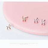 Dog Silver 925 Stud Earrings For Women