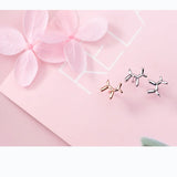 Dog Silver 925 Stud Earrings For Women