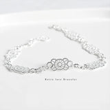 Silver 925 Sterling Women's Bracelet Fine Jewelry