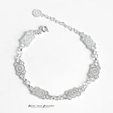 Silver 925 Sterling Women's Bracelet Fine Jewelry