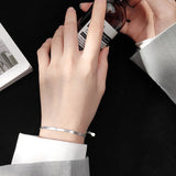 925 Sterling Silver Snake Chain Bracelet Women's Fine Jewelry