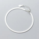 925 Sterling Silver Snake Chain Bracelet Women's Fine Jewelry