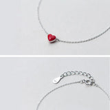 Women's Sterling Silver Heart Bracelet