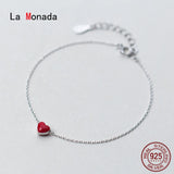 Women's Sterling Silver Heart Bracelet