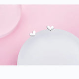 Heart Stud Earrings 925 Sterling Silver Jewelry