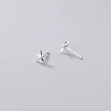 Sterling Silver Star Stud Earrings Women 925 Silver Jewelry