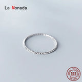 925 Silver Prismatic Women Ring Minimalist Fine Jewelry All Finger