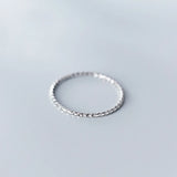 925 Silver Prismatic Women Ring Minimalist Fine Jewelry All Finger