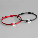 925 Silver Red Thread Bracelet for Couple