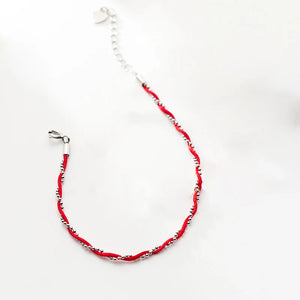 Red Thread Hand 925 Silver Bracelet Women