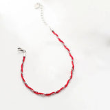 Red Thread Hand 925 Silver Bracelet Women