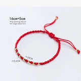 Red Thread 925 Sterling Silver Bracelet for Women