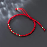 Red Thread 925 Sterling Silver Bracelet for Women