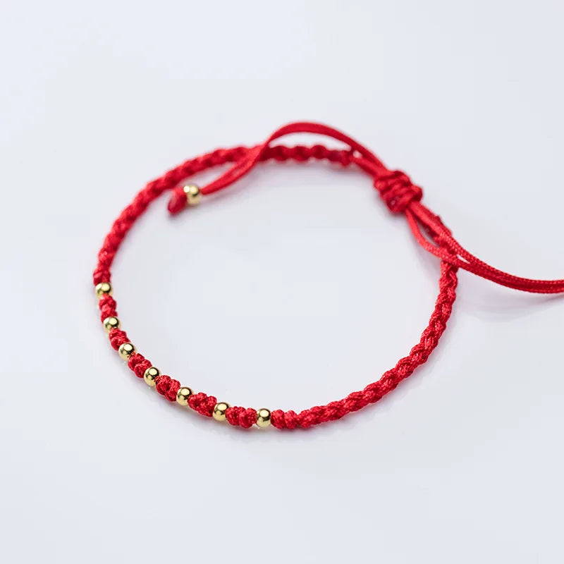 Red Thread 925 Sterling Silver Bracelet for Women